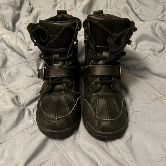 US kids 3y Polo Buckle Boots 100% authentic worn 3 times by my son - Picture 3 of 13